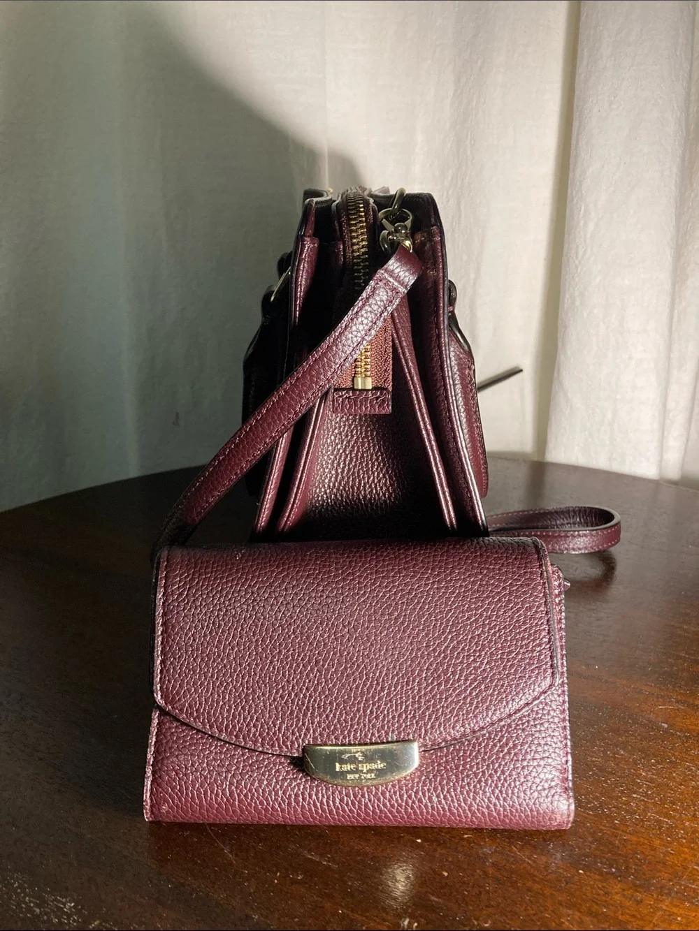 Kate Spade Mulberry Street Lise satche  and matching wallet (rarely used)